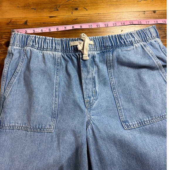 GAP Light Blue Wide-Leg Drawstring Jeans - Picture 9 of 11